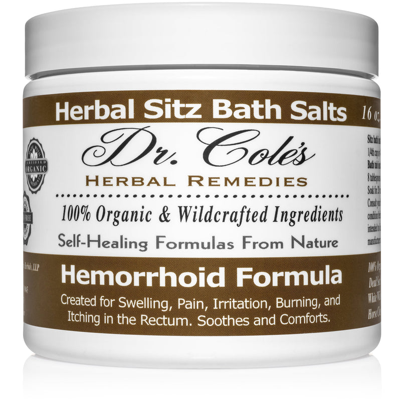 COLEHERBALS LLC 02 - Dr. Cole's Hemorrhoid Salts Herbal Dark Olive Green