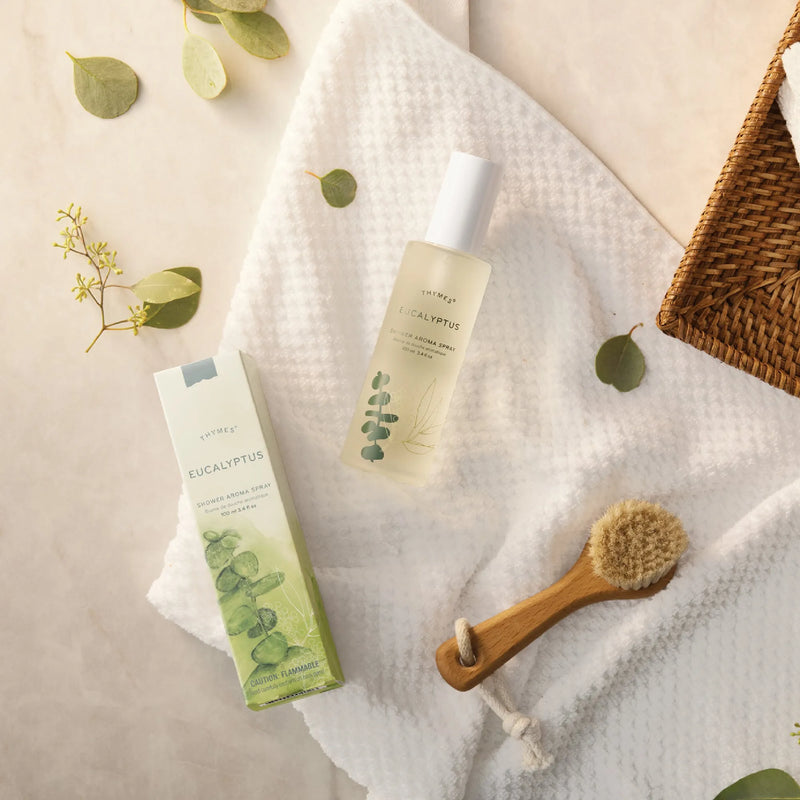 Thymes Thymes Eucalyptus Shower Aroma Spray 3.4 Oz Shower Aroma Spray Light Gray