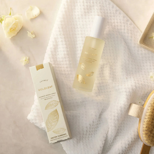 Thymes Thymes Goldleaf Shower Aroma Spray 100ml Shower Aroma Spray Gray