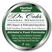 COLEHERBALS LLC 09 - Dr. Cole's Organic Athlete’s Foot Treatment Herbal Light Gray