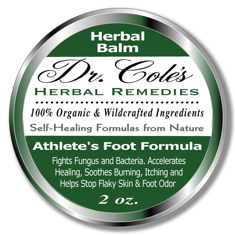 COLEHERBALS LLC 09 - Dr. Cole's Organic Athlete’s Foot Treatment Herbal Light Gray