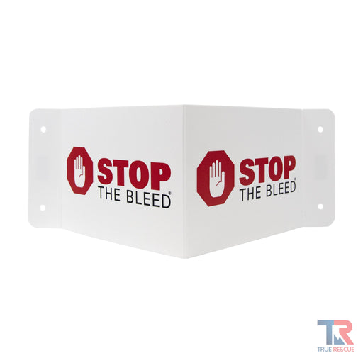True Rescue Transforming STB Wall Sign Bleeding Control Sign Light Gray