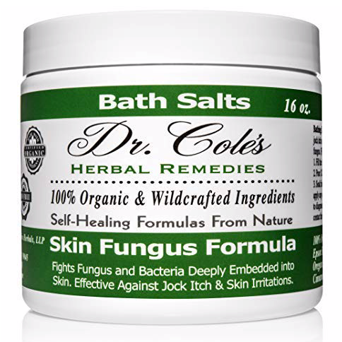 COLEHERBALS LLC 11 - Dr. Cole’s Organic Anti-fungal Skin Soaking Salts Herbal Dark Green