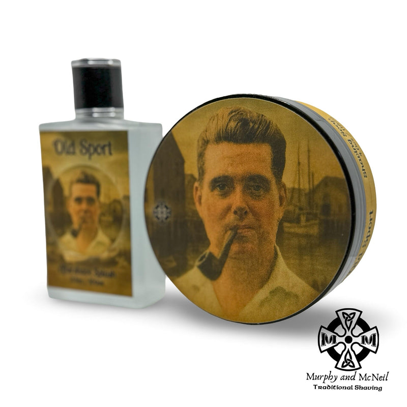 Murphy and McNeil Old Sport Shaving Soap - by Murphy and McNeil Shaving Soap White Smoke 4.0oz Jar,Shaving Soap Sample 0.5oz