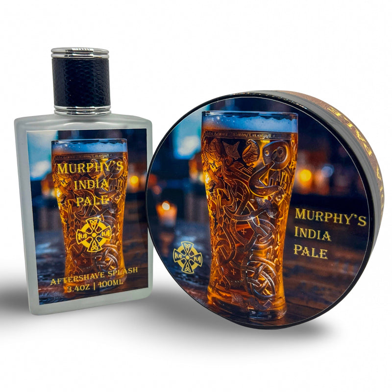 Murphy and McNeil Murphy's India Pale Shaving Soap - by Murphy and McNeil Shaving Soap Dark Slate Gray 4.0oz Jar (SLAINTE),Shaving Soap Sample (KODIAK) 0.5oz,4.0 Jar (AON)