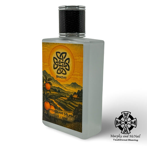 Murphy and McNeil Banzai! Aftershave  Splash - by Murphy and McNeil Aftershave Splash White Smoke Alcohol - Sol Edition - No Cooling,Alcohol Free - Sol Edition (required for international shipping),Alcohol - FROST Edition - Cooling,Alcohol Free - FROST Edition (required for international shipping)