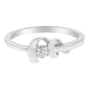 Bids.com 10K White Gold Diamond Promise Ring (1/10 Cttw, H-I Color, SI2-I1 Clarity) - Size 6 Rings White Smoke 7 / White.Gold,8 / White.Gold,6 / White.Gold