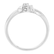 Bids.com 10K White Gold Diamond Promise Ring (1/10 Cttw, H-I Color, SI2-I1 Clarity) - Size 6 Rings White Smoke 7 / White.Gold,8 / White.Gold,6 / White.Gold