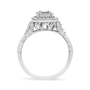 Bids.com .925 Sterling Silver 1/3 Cttw Miracle Set Round-Cut Diamond Cocktail Ring (H-I Color, I1-I2 Clarity) - Size 7 Rings White Smoke 7 / White.Sterling Silver,9 / White.Sterling Silver,8 / White.Sterling Silver,6 / White.Sterling Silver