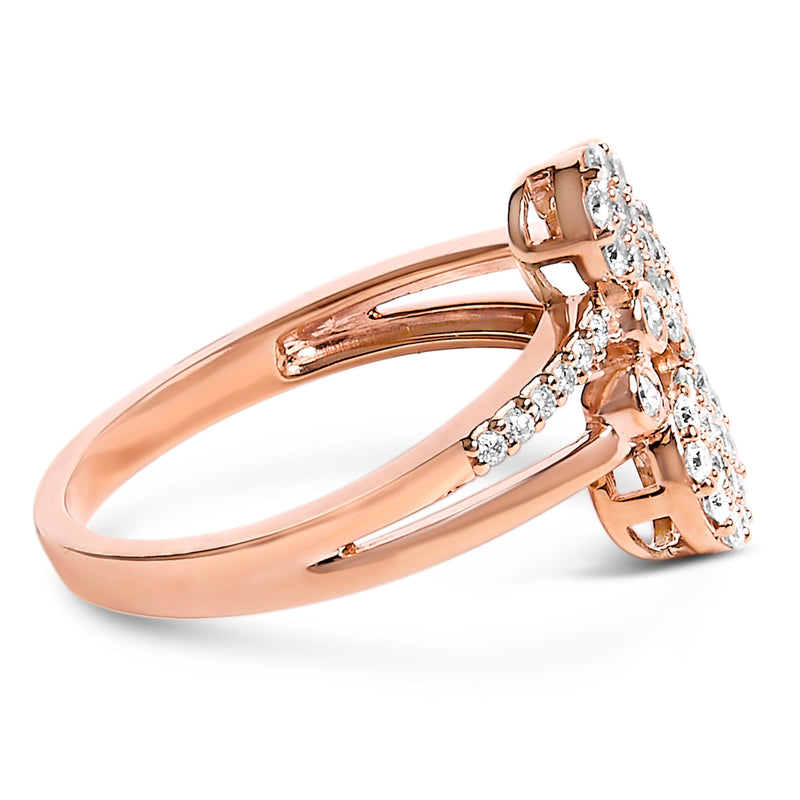 Bids.com 14K Rose Gold Plated .925 Sterling Silver 1/2 Cttw Diamond Scatter Composite Bypass Ring (I-J Color, I1-I2 Clarity) - Size 7 Rings White Smoke 7 / Yellow.Sterling Silver,6 / Yellow.Sterling Silver,8 / Yellow.Sterling Silver,9 / Yellow.Sterling Silver,7 / White.Sterling Silver,6 / White.Sterling Silver,8 / White.Sterling Silver,9 / White.Sterling Silver,5 / Rose.Sterling Silver,10 / Rose.Sterling