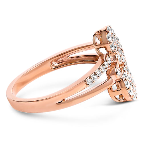 Bids.com 14K Rose Gold Plated .925 Sterling Silver 1/2 Cttw Diamond Scatter Composite Bypass Ring (I-J Color, I1-I2 Clarity) - Size 7 Rings White Smoke 7 / Yellow.Sterling Silver,6 / Yellow.Sterling Silver,8 / Yellow.Sterling Silver,9 / Yellow.Sterling Silver,7 / White.Sterling Silver,6 / White.Sterling Silver,8 / White.Sterling Silver,9 / White.Sterling Silver,5 / Rose.Sterling Silver,10 / Rose.Sterling