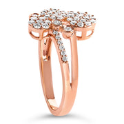 Bids.com 14K Rose Gold Plated .925 Sterling Silver 1/2 Cttw Diamond Scatter Composite Bypass Ring (I-J Color, I1-I2 Clarity) - Size 7 Rings White Smoke 7 / Yellow.Sterling Silver,6 / Yellow.Sterling Silver,8 / Yellow.Sterling Silver,9 / Yellow.Sterling Silver,7 / White.Sterling Silver,6 / White.Sterling Silver,8 / White.Sterling Silver,9 / White.Sterling Silver,5 / Rose.Sterling Silver,10 / Rose.Sterling