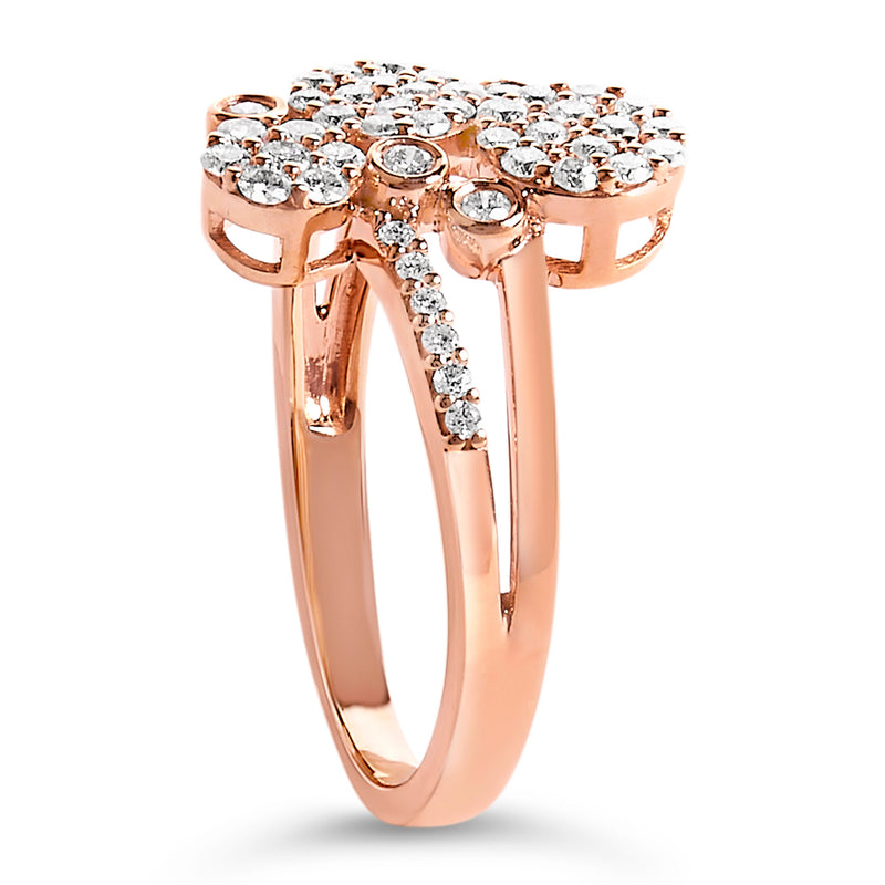 Bids.com 14K Rose Gold Plated .925 Sterling Silver 1/2 Cttw Diamond Scatter Composite Bypass Ring (I-J Color, I1-I2 Clarity) - Size 7 Rings White Smoke 7 / Yellow.Sterling Silver,6 / Yellow.Sterling Silver,8 / Yellow.Sterling Silver,9 / Yellow.Sterling Silver,7 / White.Sterling Silver,6 / White.Sterling Silver,8 / White.Sterling Silver,9 / White.Sterling Silver,5 / Rose.Sterling Silver,10 / Rose.Sterling