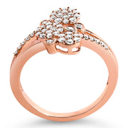 Bids.com 14K Rose Gold Plated .925 Sterling Silver 1/2 Cttw Diamond Scatter Composite Bypass Ring (I-J Color, I1-I2 Clarity) - Size 7 Rings White Smoke 7 / Yellow.Sterling Silver,6 / Yellow.Sterling Silver,8 / Yellow.Sterling Silver,9 / Yellow.Sterling Silver,7 / White.Sterling Silver,6 / White.Sterling Silver,8 / White.Sterling Silver,9 / White.Sterling Silver,5 / Rose.Sterling Silver,10 / Rose.Sterling