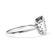 Bids.com 10K White Gold 3/8 Cttw Round-Cut Lab Grown Diamond Cluster Pear Promise Ring (G-H Color, VS2-SI1 Clarity) - Size 7 Rings White Smoke 8 / White.Gold,6 / White.Gold,7 / White.Gold
