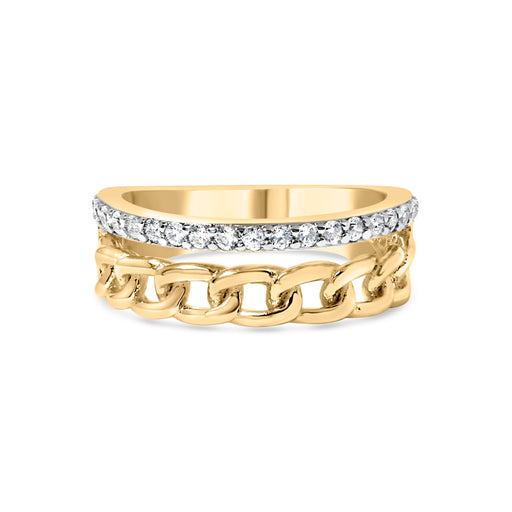 Bids.com 10K Yellow Gold 1/5 Cttw Diamond Cuban Link Ring Band (I-J Color, I2-I3 Clarity) - Size 7 Rings White Smoke 7 / Yellow.Gold,6 / Yellow.Gold,8 / Yellow.Gold,9 / Yellow.Gold,5 / Yellow.Gold,10 / Yellow.Gold