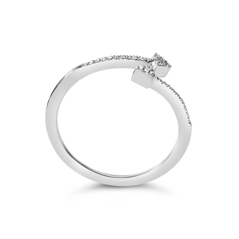 Bids.com .925 Sterling Silver 1/5 Cttw Diamond Double Arrowhead Open Ring (I-J Color, I2-I3 Clarity) - Ring Size 6 Rings White Smoke 6 / White.Sterling Silver,7 / White.Sterling Silver,8 / White.Sterling Silver,5 / White.Sterling Silver,9 / White.Sterling Silver