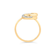 Bids.com 10K Yellow Gold 1/10 Cttw Diamond Crescent Moon Ring (I-J Color, I1-I2 Clarity) - Ring Size 6 Rings White Smoke 6 / Yellow.Gold,7 / Yellow.Gold,8 / Yellow.Gold,9 / Yellow.Gold,5 / Yellow.Gold