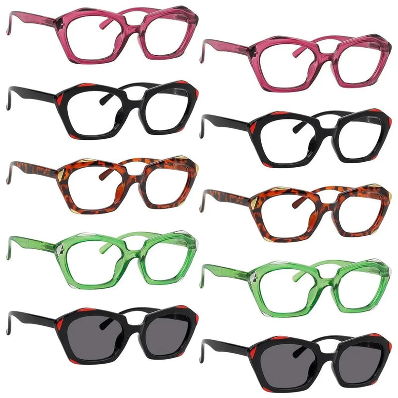 eyekeeper.com 10 Pack Distinctive Eyeglasses Fashion Design Reading Glasses R2129 Eyeglasses White Smoke 10 Pairs Mix / without magnification,10 Pairs Mix / +0.50,10 Pairs Mix / +0.75,10 Pairs Mix / +1.00,10 Pairs Mix / +1.25,10 Pairs Mix / +1.50,10 Pairs Mix / +1.75,10 Pairs Mix / +2.00,10 Pairs Mix / +2.50,10 Pairs Mix / +2.75,10 Pairs Mix / +3.00,10 Pairs