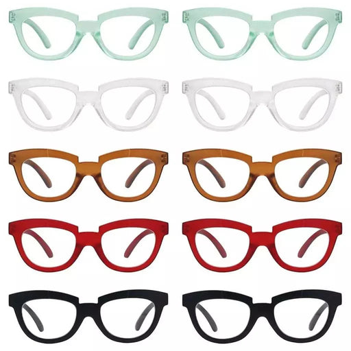 eyekeeper.com 10 Pack Half Moon Reading glasses Stylish Readers R2102 Eyeglasses White Smoke 10 Pairs Mix / without magnification,10 Pairs Mix / +0.50,10 Pairs Mix / +0.75,10 Pairs Mix / +1.00,10 Pairs Mix / +1.25,10 Pairs Mix / +1.50,10 Pairs Mix / +1.75,10 Pairs Mix / +2.00,10 Pairs Mix / +2.25,10 Pairs Mix / +2.50,10 Pairs Mix / +2.75,10 Pairs