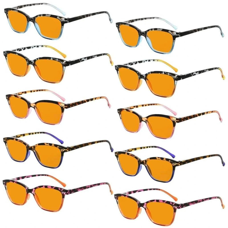 eyekeeper.com 10 Pack Orange Lens Cat Eye Blue Light Blocking Reading Glasses DS9111 Eyeglasses White Smoke 10 Pairs Mix / without magnification,10 Pairs Mix / +0.50,10 Pairs Mix / +0.75,10 Pairs Mix / +1.00,10 Pairs Mix / +1.25,10 Pairs Mix / +1.50,10 Pairs Mix / +1.75,10 Pairs Mix / +2.00,10 Pairs Mix / +2.50,10 Pairs Mix / +3.00