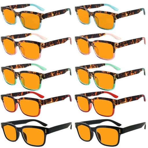 eyekeeper.com 10 Pack Orange Tinted Stylish Blue Light Blocking Reading Glasses DSRT1802 Eyeglasses White Smoke 10 Pairs Mix / +0.50,10 Pairs Mix / +0.75,10 Pairs Mix / +1.00,10 Pairs Mix / +1.25,10 Pairs Mix / +1.50,10 Pairs Mix / +1.75,10 Pairs Mix / +2.00,10 Pairs Mix / +2.50