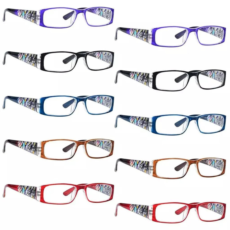 eyekeeper.com 10 Pack Pattern Print Reading Glasses with Spring Hinges R006D Eyeglasses White Smoke 10 Pairs Mix / +0.50,10 Pairs Mix / +0.75,10 Pairs Mix / +1.00,10 Pairs Mix / +1.25,10 Pairs Mix / +1.50,10 Pairs Mix / +1.75,10 Pairs Mix / +2.00,10 Pairs Mix / +2.25,10 Pairs Mix / +2.50,10 Pairs Mix / +2.75,10 Pairs Mix / +3.00,10 Pairs Mix / +3.50