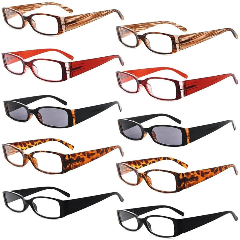 eyekeeper.com 10 Pack Stylish Ladies Reading Glasses Include Sunglasses R040 Eyeglasses White Smoke 10 Pairs Mix / +0.50,10 Pairs Mix / +0.75,10 Pairs Mix / +1.00,10 Pairs Mix / +1.25,10 Pairs Mix / +1.50,10 Pairs Mix / +1.75,10 Pairs Mix / +2.00,10 Pairs Mix / +2.25,10 Pairs Mix / +2.50,10 Pairs Mix / +2.75,10 Pairs Mix / +3.00,10 Pairs Mix / +3.25,10