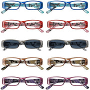 eyekeeper.com 10 Pack Tiger Patterned Temples Reading Glasses with Spring Hinges R006A Eyeglasses White Smoke 10 Pairs Mix / +0.50,10 Pairs Mix / +0.75,10 Pairs Mix / +1.00,10 Pairs Mix / +1.25,10 Pairs Mix / +1.50,10 Pairs Mix / +1.75,10 Pairs Mix / +2.00,10 Pairs Mix / +2.25,10 Pairs Mix / +2.50,10 Pairs Mix / +2.75,10 Pairs Mix / +3.00,10 Pairs Mix / +3.50,10
