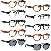 eyekeeper.com 10 Pack Vintage Round Reading Glasses Retro Readers R070 Eyeglasses White Smoke 10 Pairs Mix / +0.75,10 Pairs Mix / +1.00,10 Pairs Mix / +1.50,10 Pairs Mix / +1.75,10 Pairs Mix / +3.00,10 Pairs Mix / +3.50,10 Pairs Mix / +4.00
