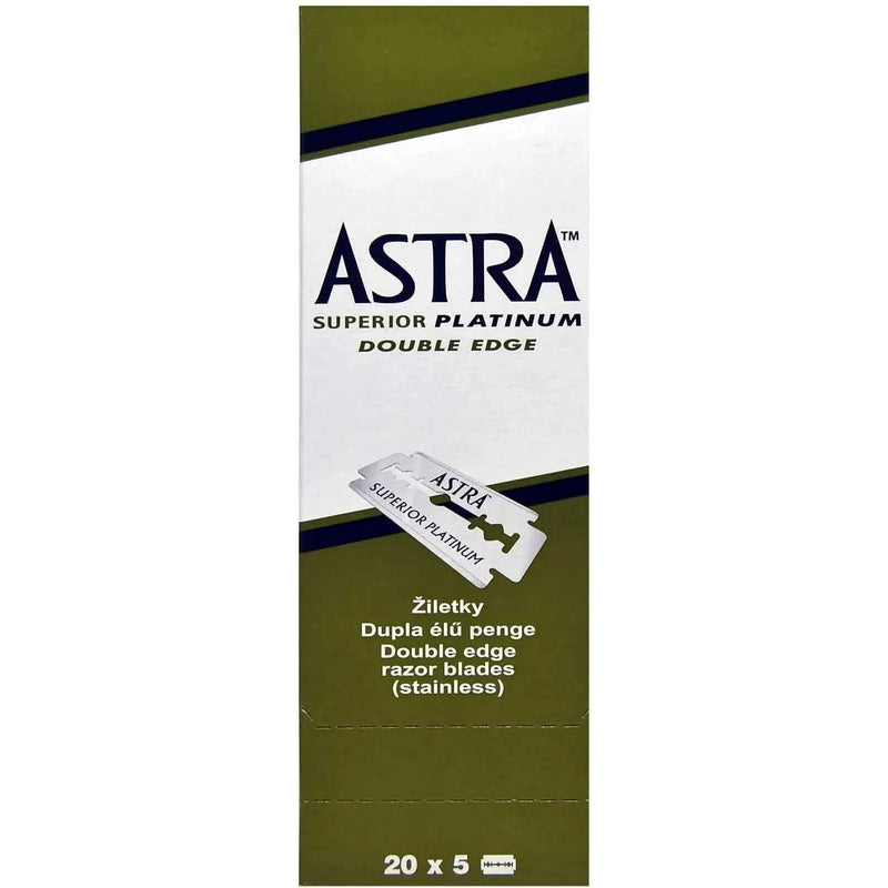 Astra Astra Superior Platinum Double Edge Razor Blades - 20x5 Pack Razor Blades Lavender