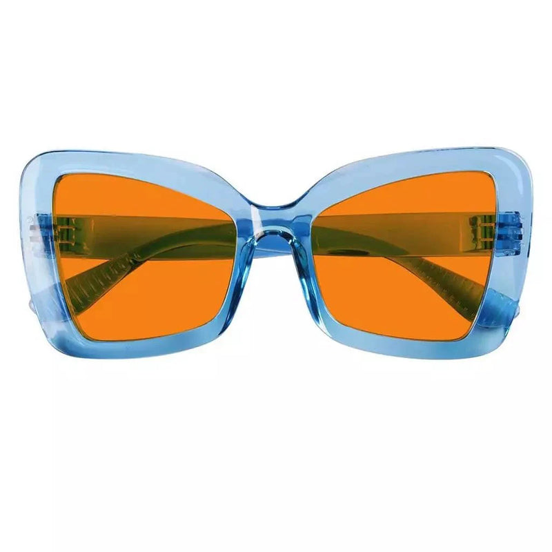 eyekeeper.com 100% Blue Blocking Glasses Cat-eye Orange Lens Metalless Screwless R2315-B98 Eyeglasses White Smoke Black / without magnification,Light Blue / without magnification,Green / without magnification,Rose / without magnification,Purple Red / without magnification,Red / without magnification