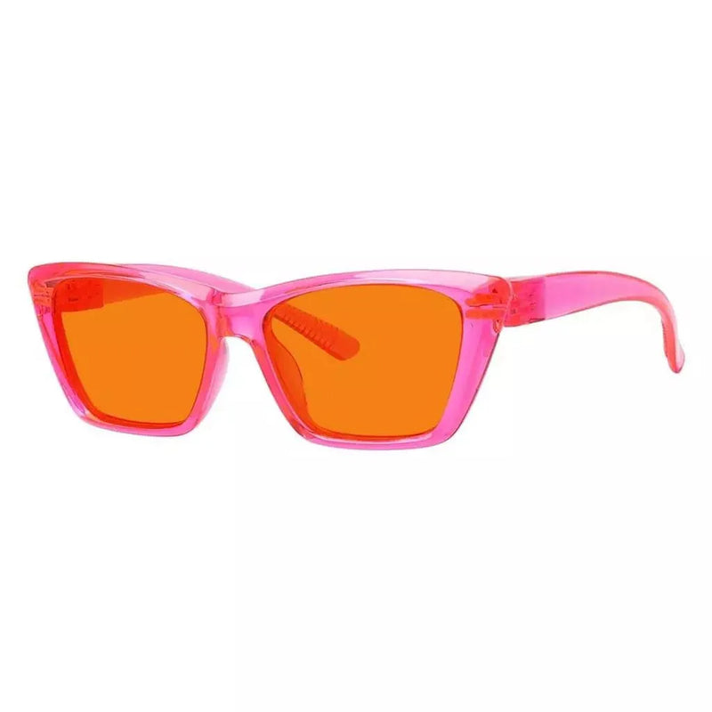 eyekeeper.com 100% Blue Blocking Glasses Orange Lens Cat-eye Metalless Screwless R2514-B98 Eyeglasses White Smoke Black / without magnification,Clear / without magnification,Pink / without magnification,Green / without magnification,Purple / without magnification,Red / without magnification