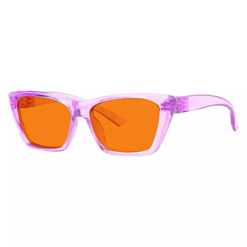 eyekeeper.com 100% Blue Blocking Glasses Orange Lens Cat-eye Metalless Screwless R2514-B98 Eyeglasses White Smoke Black / without magnification,Clear / without magnification,Pink / without magnification,Green / without magnification,Purple / without magnification,Red / without magnification