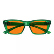 eyekeeper.com 100% Blue Blocking Glasses Orange Lens Cat-eye Metalless Screwless R2514-B98 Eyeglasses White Smoke Black / without magnification,Clear / without magnification,Pink / without magnification,Green / without magnification,Purple / without magnification,Red / without magnification
