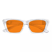 eyekeeper.com 100% Blue Blocking Glasses Orange Lens Cat-eye Metalless Screwless R2514-B98 Eyeglasses White Smoke Black / without magnification,Clear / without magnification,Pink / without magnification,Green / without magnification,Purple / without magnification,Red / without magnification
