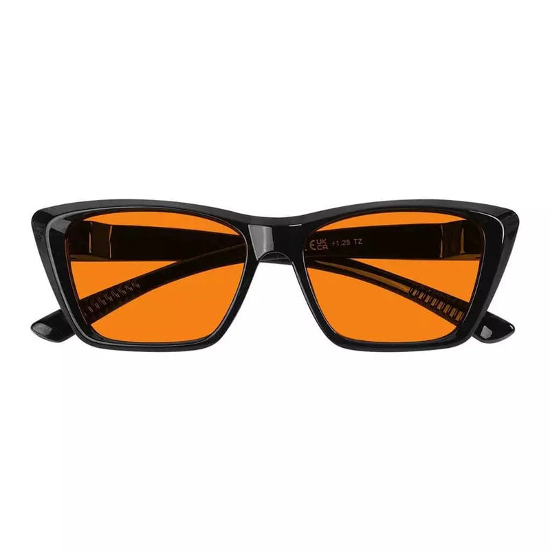 eyekeeper.com 100% Blue Blocking Glasses Orange Lens Cat-eye Metalless Screwless R2514-B98 Eyeglasses White Smoke Black / without magnification,Clear / without magnification,Pink / without magnification,Green / without magnification,Purple / without magnification,Red / without magnification