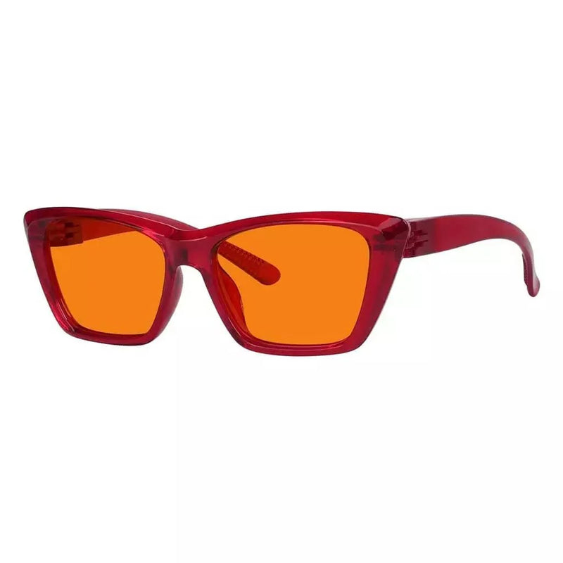 eyekeeper.com 100% Blue Blocking Glasses Orange Lens Cat-eye Metalless Screwless R2514-B98 Eyeglasses White Smoke Black / without magnification,Clear / without magnification,Pink / without magnification,Green / without magnification,Purple / without magnification,Red / without magnification