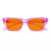 eyekeeper.com 100% Blue Blocking Glasses Orange Lens Cat-eye Metalless Screwless R2514-B98 Eyeglasses White Smoke Black / without magnification,Clear / without magnification,Pink / without magnification,Green / without magnification,Purple / without magnification,Red / without magnification