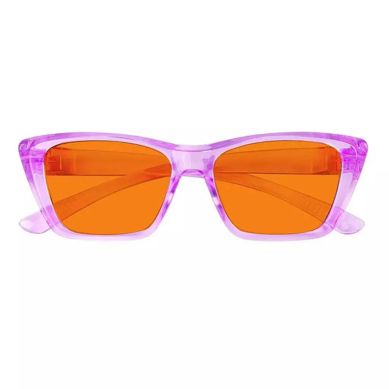 eyekeeper.com 100% Blue Blocking Glasses Orange Lens Cat-eye Metalless Screwless R2514-B98 Eyeglasses White Smoke Black / without magnification,Clear / without magnification,Pink / without magnification,Green / without magnification,Purple / without magnification,Red / without magnification