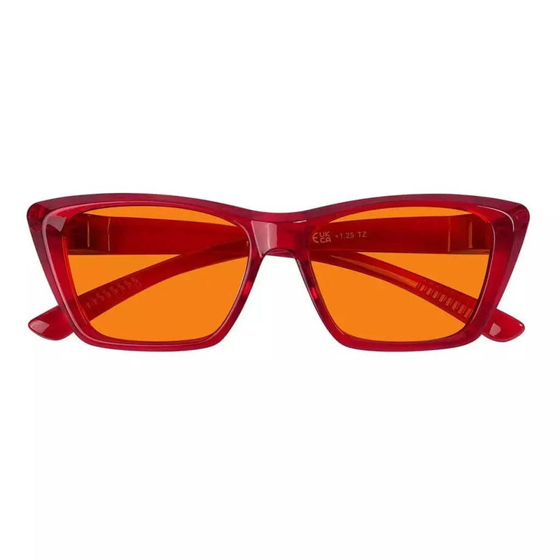eyekeeper.com 100% Blue Blocking Glasses Orange Lens Cat-eye Metalless Screwless R2514-B98 Eyeglasses White Smoke Black / without magnification,Clear / without magnification,Pink / without magnification,Green / without magnification,Purple / without magnification,Red / without magnification
