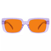 eyekeeper.com 100% Blue Blocking Orange Glasses for Sleep Metalless Screwless NR9107-B98 Eyeglasses White Smoke Purple / without magnification