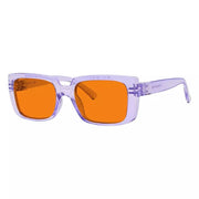 eyekeeper.com 100% Blue Blocking Orange Glasses for Sleep Metalless Screwless NR9107-B98 Eyeglasses White Smoke Black / without magnification,Clear / without magnification,Green / without magnification,Purple / without magnification,Red / without magnification,Rose / without magnification