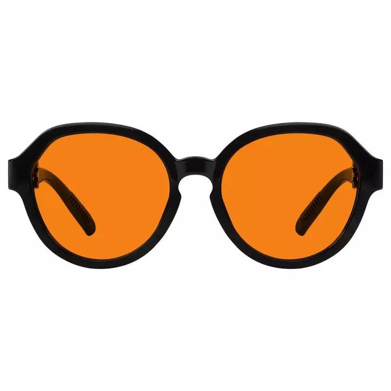 eyekeeper.com 100% Blue Blocking Orange Glasses Oversized Metalless Nighttime Eyewear R2317-B98 Eyeglasses White Smoke Black / without magnification