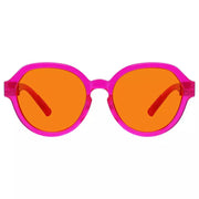 eyekeeper.com 100% Blue Blocking Orange Glasses Oversized Metalless Nighttime Eyewear R2317-B98 Eyeglasses White Smoke Rose / without magnification