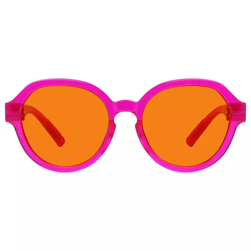 eyekeeper.com 100% Blue Blocking Orange Glasses Oversized Metalless Nighttime Eyewear R2317-B98 Eyeglasses White Smoke Rose / without magnification
