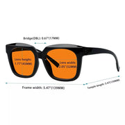 eyekeeper.com 6 Pack 100% Blue Blocking Orange Lens for Sleep Metalless Glasses R2144-B98 Eyeglasses White Smoke 6 Pairs Mix / without magnification