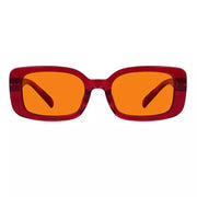 eyekeeper.com 100% Blue Light Blocking Nighttime Glasses Metalless Screwless R2502-B98 Eyeglasses White Smoke Red / without magnification
