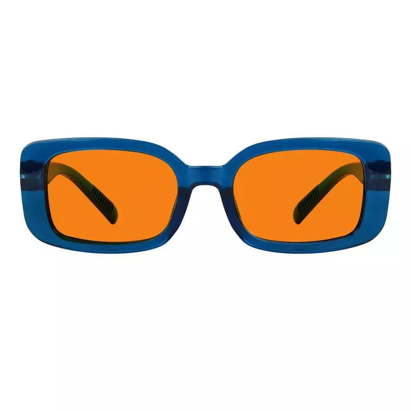 eyekeeper.com 100% Blue Light Blocking Nighttime Glasses Metalless Screwless R2502-B98 Eyeglasses White Smoke Blue / without magnification