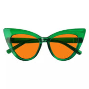 eyekeeper.com 100% Blue Light Blocking Orange Cat-eye Nighttime Glasses R2318-B98 Eyeglasses White Smoke Black / without magnification,Light Blue / without magnification,Green / without magnification,Rose / without magnification,Purple Red / without magnification,Red / without magnification